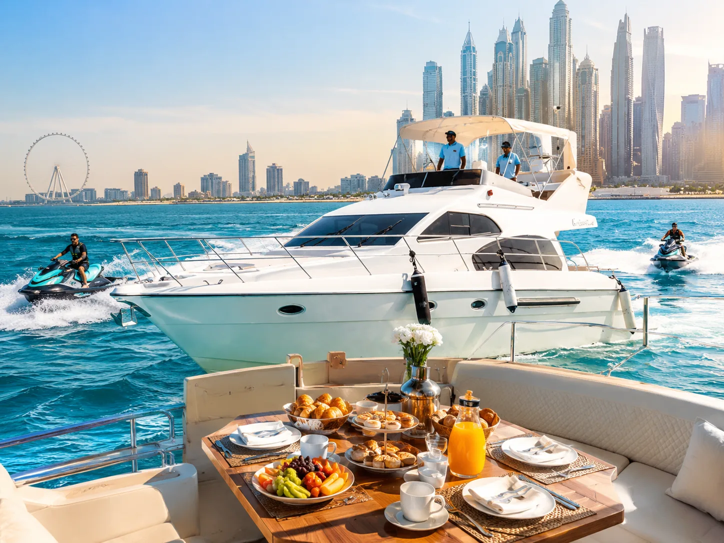 باقة إفطار على يخت في دبي — 2