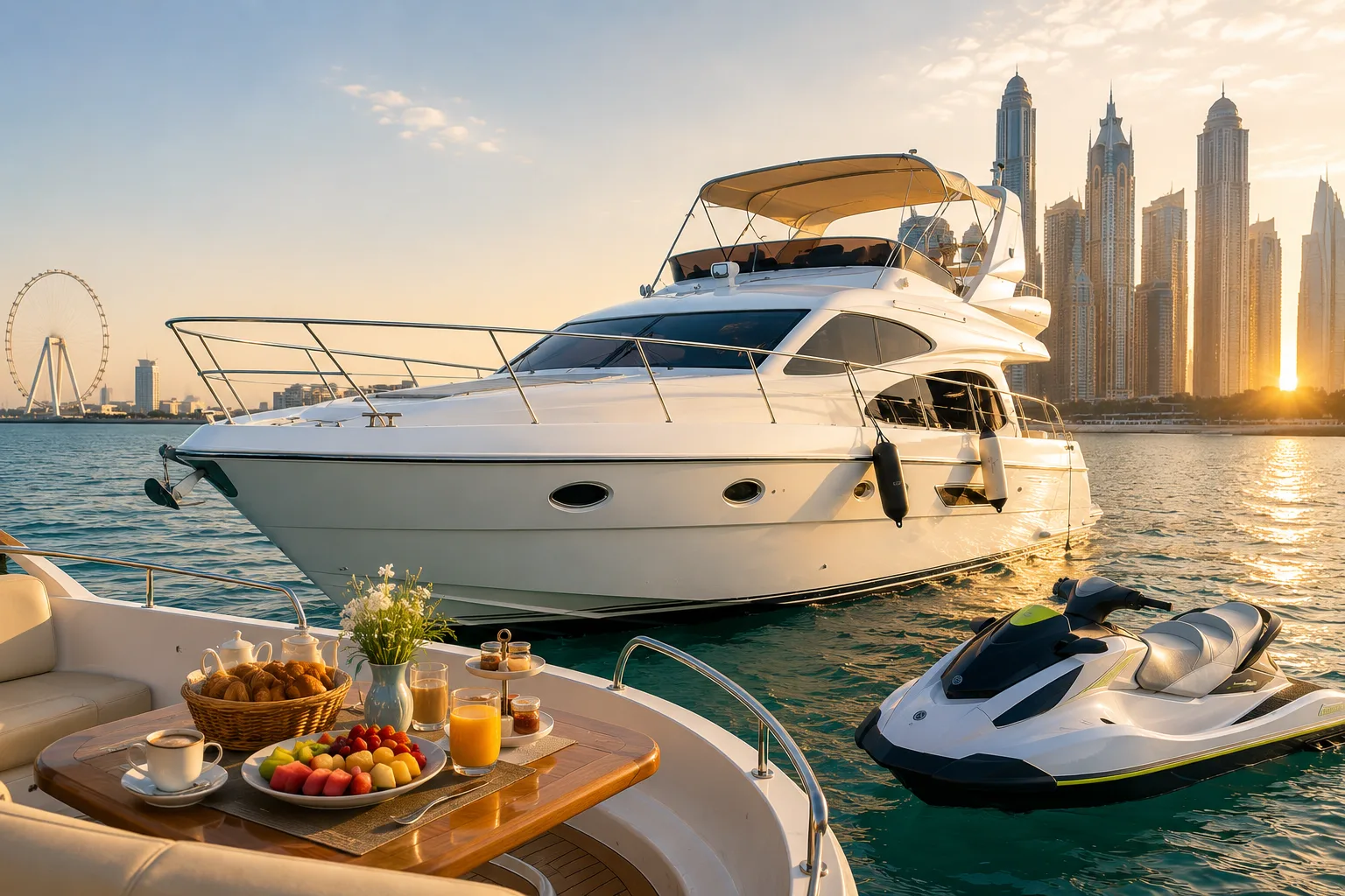 باقة إفطار على يخت في دبي — 5